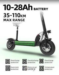 10AH 48V 1200W Electric Scooter 35MPH Speed Commute Electric Scooters with Seat