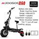 11 Inch 60v 5600w Electric Scooter 50mph 26ah Fast Foldable Scooter For Off Road