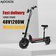 1200w Electric Scooter For Adults 48v Lithium Battery Escooters 37mph High Speed