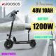 1200w Motor E Scooter Lcd Display Eabs Disc Brake 10inch Tire Electric Scooter