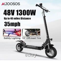 1300W Foldable Electric Scooter 10''Wheel 35mph Fast Foldble eScooter for Adults