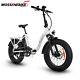 20'' 48v500w Fat Tire Electric Folding Bicycle 48v13ah Samsung Battery Portable