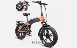 20 E-Bike. 1600W 52V 28MphFat Tire Electric Folding Bike City Bicycle For Adults