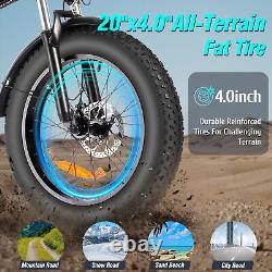 20 Electric Bicycle 1000W 48V Fat Tire Mountain MTB Folding E-Bike Winner Run