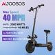 2000w Dual Motor Electric Scooter 40mph Max Speed 48v 18ah Climbing Angle 40°