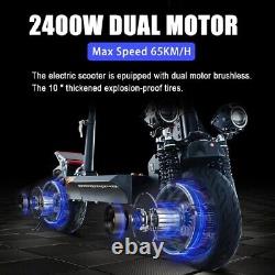 2400W Dual Motor Electric Scooter 48V 18AH Lithium Battery Disc Brake E Scooter