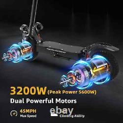 3200W Dual Motor X700 electric scooter Max Speed 45MPH Climbing Angle 50°