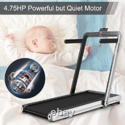 4.75HP 2 In 1 Folding Treadmill WithRemote APP Control BluetoothSP37424BK