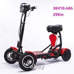 4 wheel folding mobility scooter travel transformer portable foldable scooter