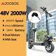 48v 2000w E Scooter 10inch Tire Dual Motors 18ah 40mph Electric Scooter Foldable