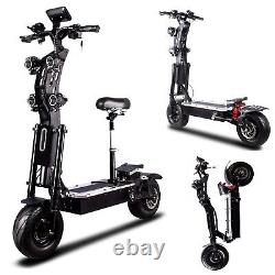 8000W 72V 40AH Electric Scooter With Seat Folding Dual Motor Adult 13 E Scooter