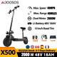 Ajoosos Dual Motor Electric Scooter 45mph Max Speed 10 Inch Road Tire For Adults