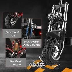 AJOOSOS X60 6000W Dual Moter Electric Scooter 50Mph Speed 11 Off Road Tire 72V