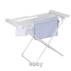 (AU)Foldable Alloy Aluminum Electric Clothing Drying Rack Cloth Clothes Dryer LT
