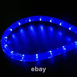 Assorted Size 3/8 Blue LED Rope Lighting Flexible Indoor Outdoor Christmas Xmas