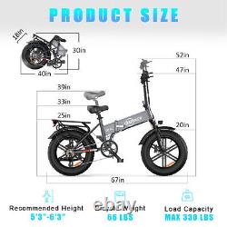DEEPOWER Electric Bicycle Foldable eBike For Adults 20Ah 1000W Shinano 7 Speed