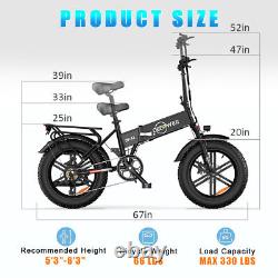 DEEPOWER Electric Bike 1000W 20Ah 48V Foldable Bicycle Fat Tire eBike CA NEW
