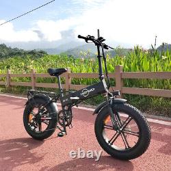 DEEPOWER Electric Bike 1000W 48V 20Ah Foldable Ebikes for Adults Shimano 7 Speed