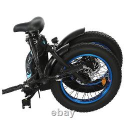ECOTRIC 20 500W Folding Electric Bike Fat tire Bicycle Step Thru Ebike 7Speed