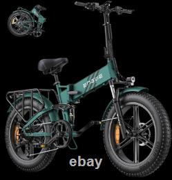 ENGWE Folding Electric Bike, 20'' Fat Tire Electric Bike with 750W Motor 8 speed