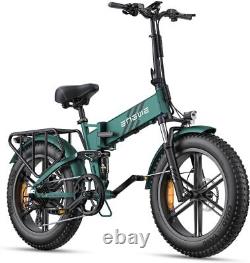 ENGWE Folding Electric Bike, 20'' Fat Tire Electric Bike with 750W Motor 8 speed