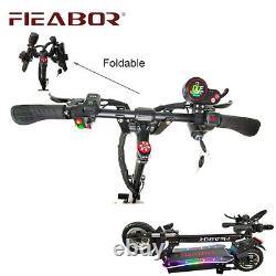 Fieabor 2400with60v Two Wheel 10.5in Dual Motor Folding Electric Kick Scooter NEW