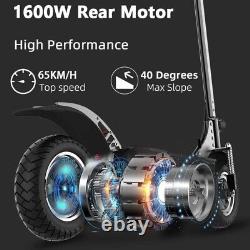 Foldable Electric Scooter 1600W 52v for Adults 10'' Rear Wheel Drive Waterproof