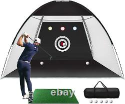 Golf Practice Net, 10X7Ft Golf Hitting Training Aids Nets with Target and Carry