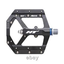 HT Components AE03 EVO+ Platform Pedals Body Aluminum Spindle Cr-Mo 9/16'' Bla