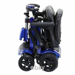 NEW Drive FLEX ZooMe Flex Ultra Compact Folding Travel 4 Wheel Scooter, Blue