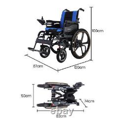 NNEMB Power Electric Wheelchair-Folding-12km Max Range-Lithium Battery-24 Light