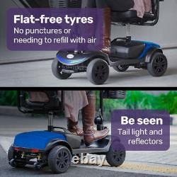 NNEMB SmartRider Folding Electric Mobility Scooter-Black & Blue