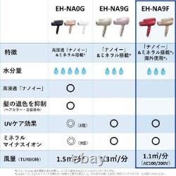 Panasonic Hair Dryer Nano Care nanoe EH-NA9F-PN Overseas New from Japan