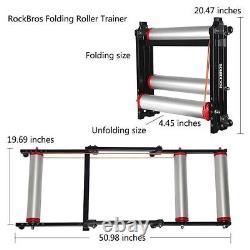 ROCKBROS MTB Road Bike Roller Trainer Stand Indoor Folding Trainer 16-29 Adjust