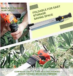 T TOVIA 75 Inch Extension Pole for Cordless Electric Pruning Shears Sturdy and L