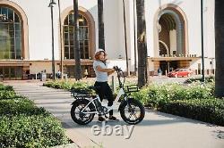 U7 Electric Bike for Adults 20AH Samsung Battery 750W Fat Tires Ebike 48V 28MPH