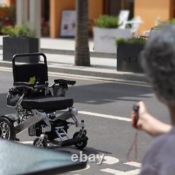 Chaise roulante électrique légère pliable à télécommande portable