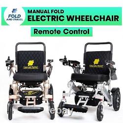 Chaise roulante électrique pliable, légère pour voyager et se déplacer facilement