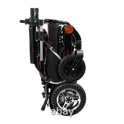 Chaise roulante électrique pliable ultra légère Pegasus avec phares et chargeur USB