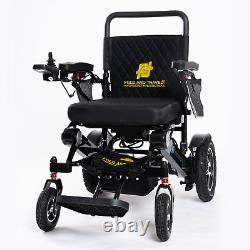 Chaise roulante électrique pliante à distance légère et pliable pour voyager