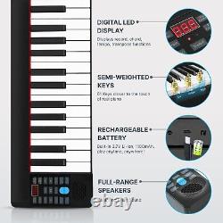 Clavier électronique musical portable et pliable Pyle avec 61 touches standard
