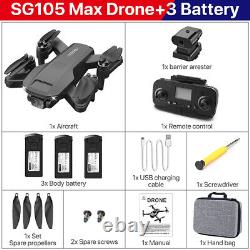 Drone RC ZLL SG105Max avec double caméra 4K HD, WIFI FPV, GPS, évitement et jouets Quadcopter