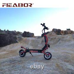 Fieabor 3600 avec 60v Deux roues tout-terrain 11 pouces Trottinette électrique pliable