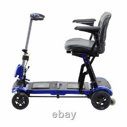NOUVEAU Scooter pliable ultra compact à 4 roues ZooMe Flex de voyage, bleu