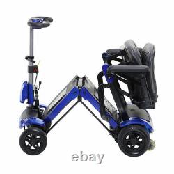 NOUVEAU Scooter pliable ultra compact à 4 roues ZooMe Flex de voyage, bleu