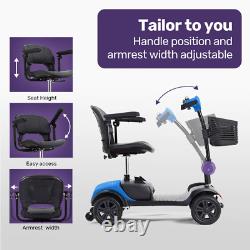 Scooter de mobilité électrique pliable NNEMB SmartRider - Noir et Bleu
