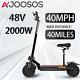 Scooter électrique Ajoosos X500 2000w Vitesse Maximale 40mph E Scooter Pour Adultes