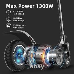 Scooter électrique pliable de 35 km/h, 1300 W, 48 V avec pneu de 10' pour adulte