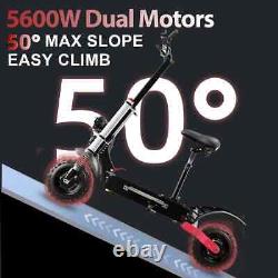 Scooter électrique tout-terrain avec pneu de 11 pouces, batterie de 60V20Ah, scooter pliable, vitesse de 50 mph.