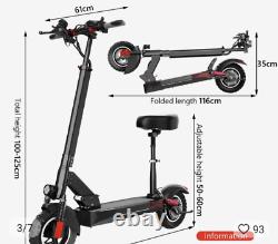 Scooter pliable pour adultes à 2 roues, scooter portable de mobilité de 800W.